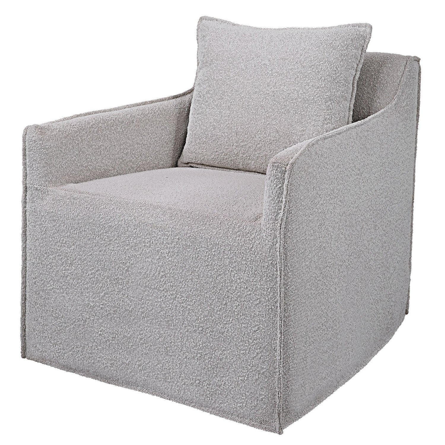 Uttermost - 23658 - Swivel Chair - Welland - Natural Ceruse