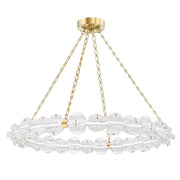 Hudson Valley - 1938-AGB - LED Chandelier - Lindley - Aged Brass