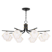 Hudson Valley - 3343-AOB - Eight Light Chandelier - Saranac - Aged Old Bronze