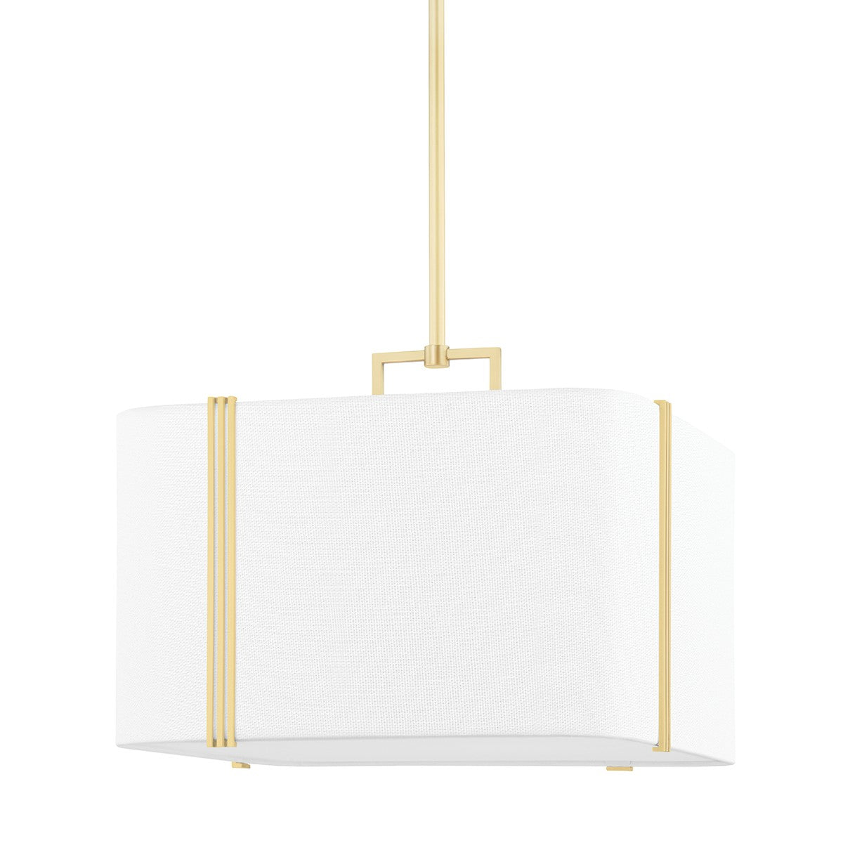 Hudson Valley - 5420-AGB - Four Light Pendant - Downing - Aged Brass