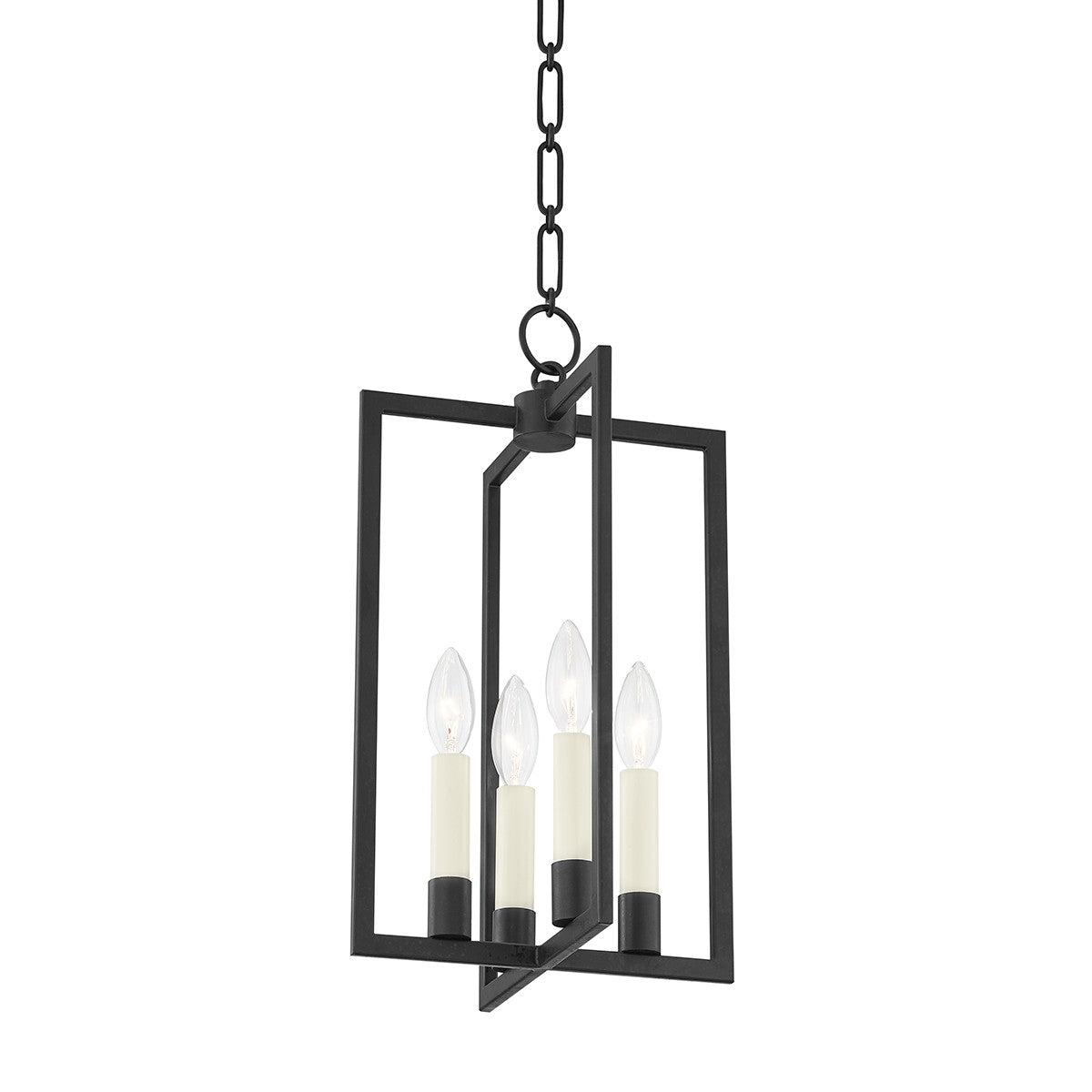 Hudson Valley - MDS420-AI - Four Light Lantern - Middleborough - Aged Iron