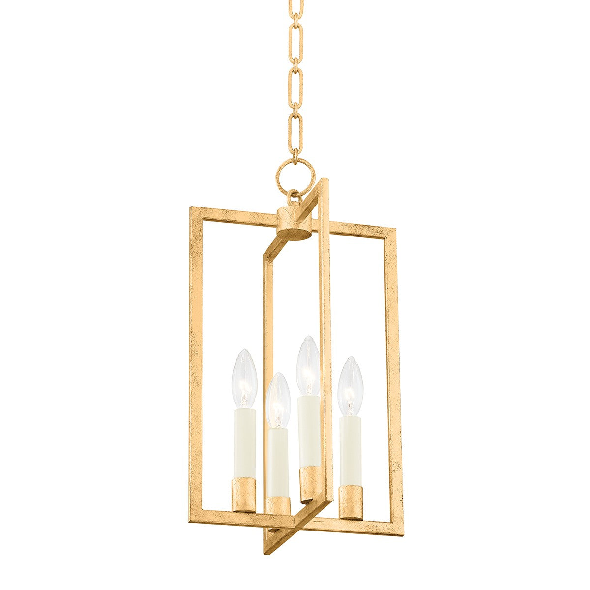 Hudson Valley - MDS420-GL - Four Light Lantern - Middleborough - Gold Leaf