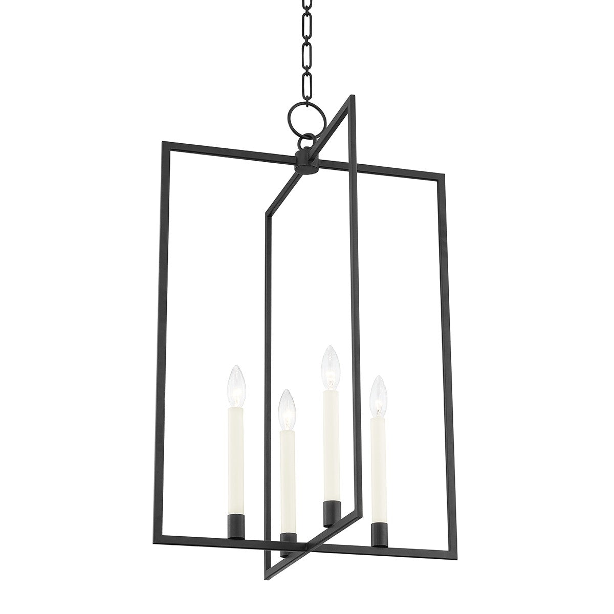 Hudson Valley - MDS422-AI - Four Light Lantern - Middleborough - Aged Iron