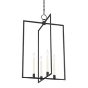 Hudson Valley - MDS422-AI - Four Light Lantern - Middleborough - Aged Iron