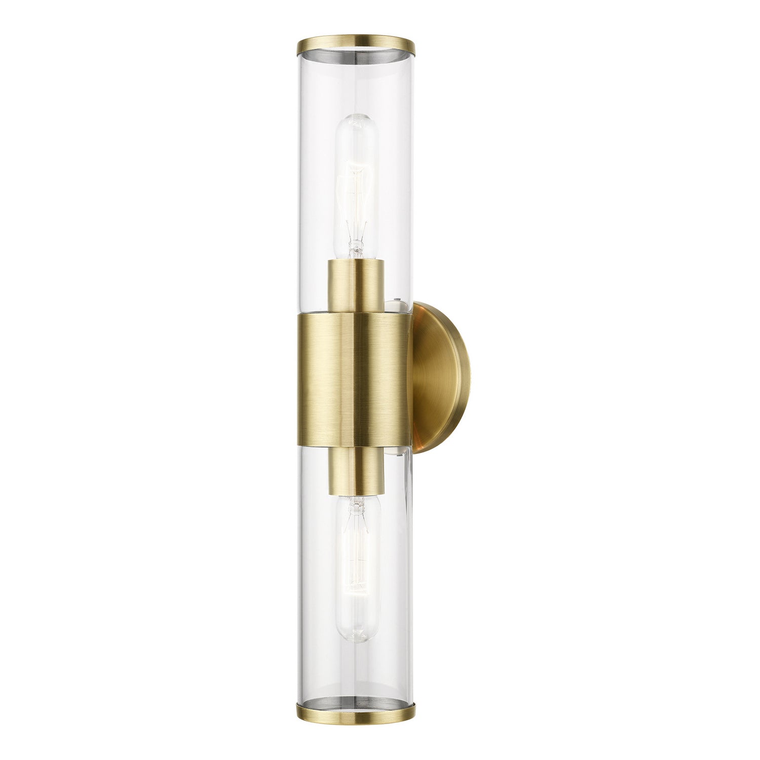 Livex Lighting - 17282-01 - Two Light Vanity - Banca - Antique Brass