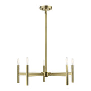 Livex Lighting - 51175-01 - Five Light Chandelier - Copenhagen - Antique Brass