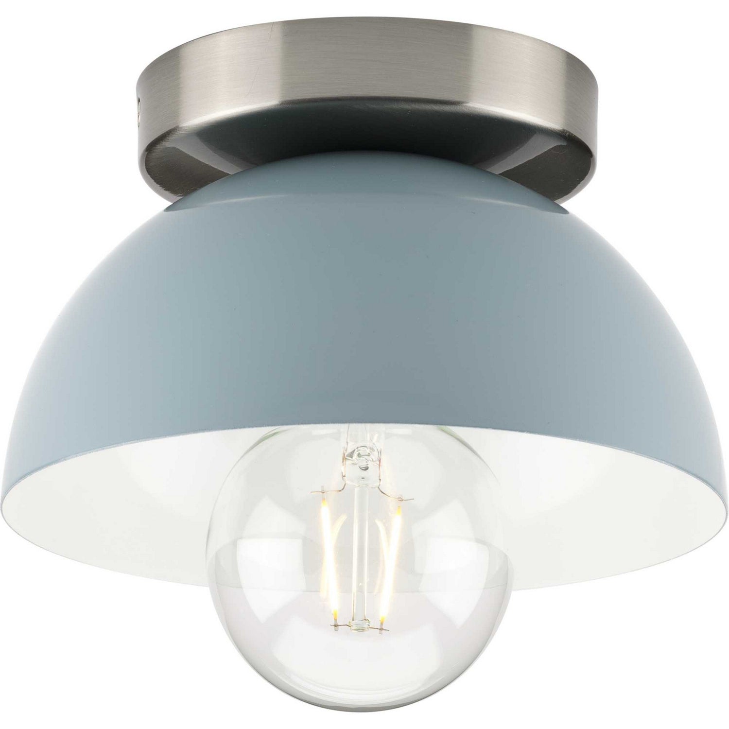 Progress Lighting - P350217-164 - One Light Flush Mount - Eva - Coastal Blue