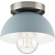 Progress Lighting - P350217-164 - One Light Flush Mount - Eva - Coastal Blue