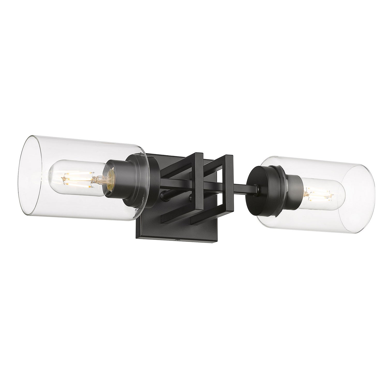 Golden - 6070-2W BLK-BLK - Two Light Wall Sconce - Tribeca - Matte Black