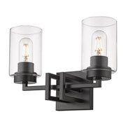 Golden - 6070-BA2 BLK-BLK - Two Light Bath Vanity - Tribeca - Matte Black