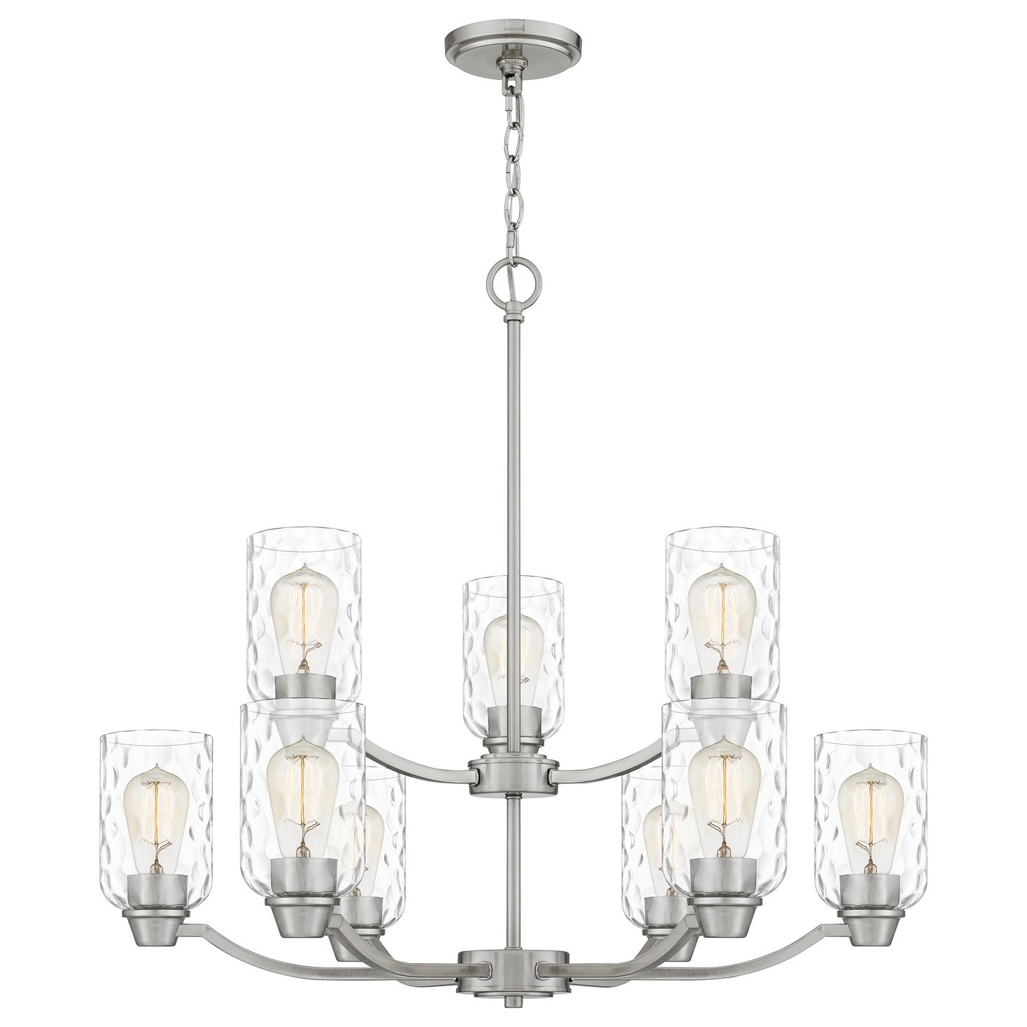 Quoizel - ACA5029BN - Nine Light Chandelier - Acacia - Brushed Nickel