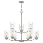 Quoizel - ACA5029BN - Nine Light Chandelier - Acacia - Brushed Nickel