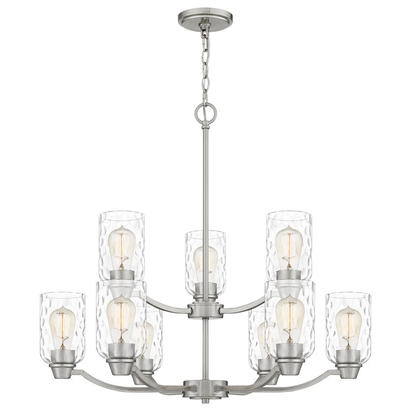 Quoizel - ACA5029BN - Nine Light Chandelier - Acacia - Brushed Nickel