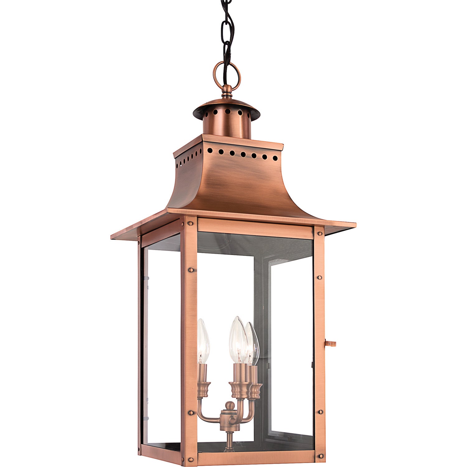 Quoizel - CM1512AC - Three Light Pendant - Chalmers - Aged Copper