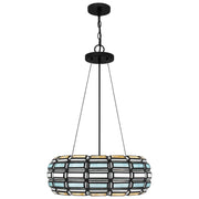 Quoizel - TF5334MBK - Three Light Pendant - Shanghai - Matte Black