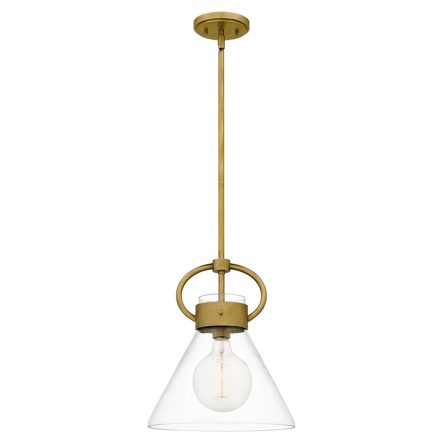 Quoizel - WBS1512WS - One Light Mini Pendant - Webster - Weathered Brass