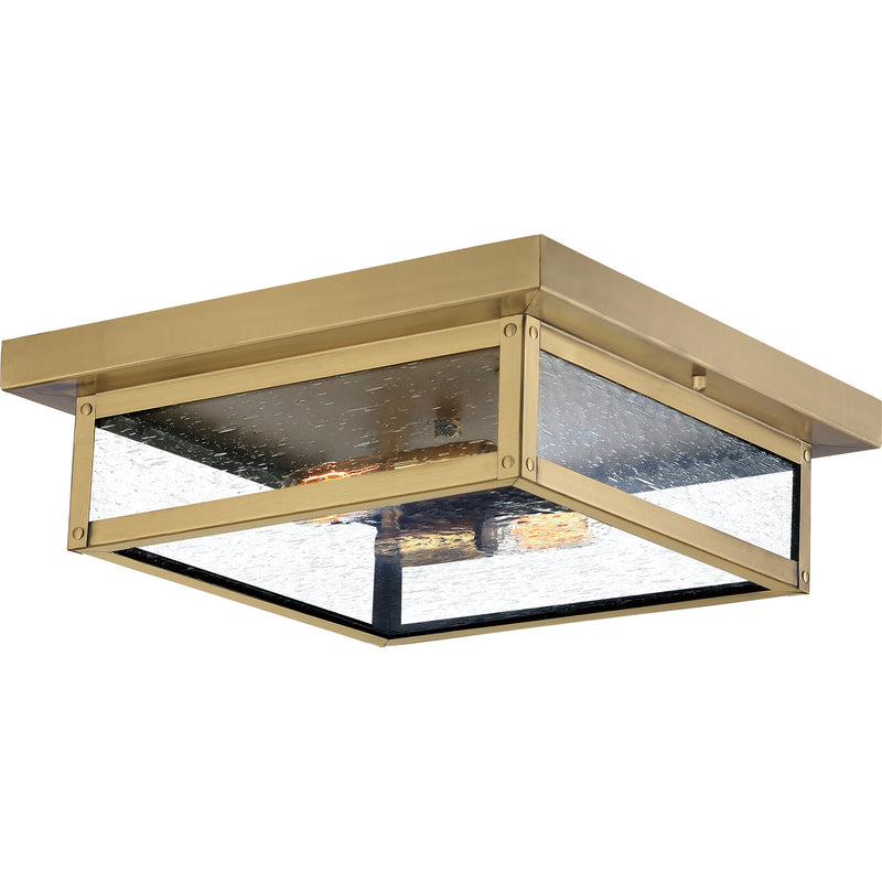 Quoizel - WVR1312A - Two Light Flush Mount - Westover - Antique Brass