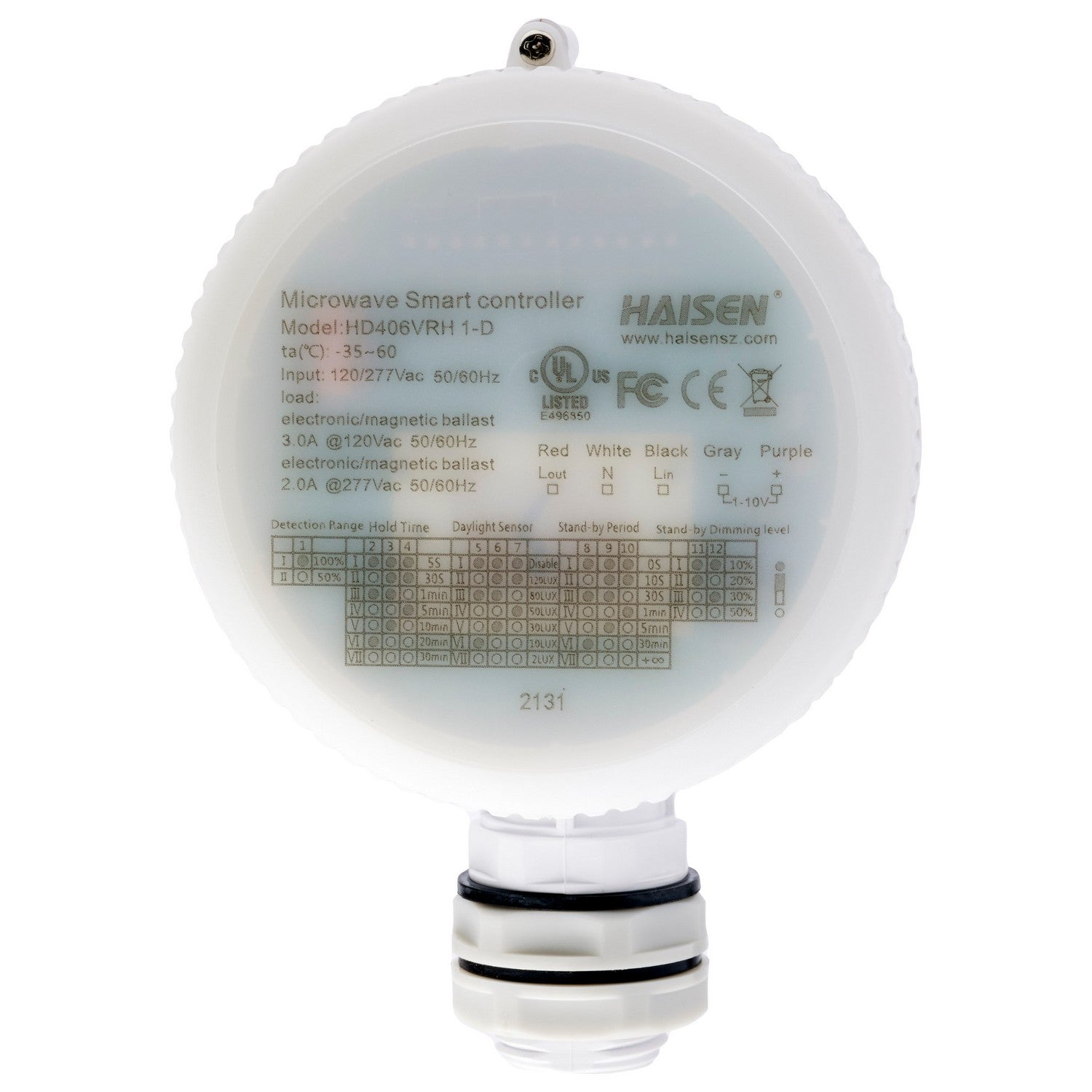 Nuvo Lighting - 86-210 - Microwave Sensor Adj Hi Bay - White