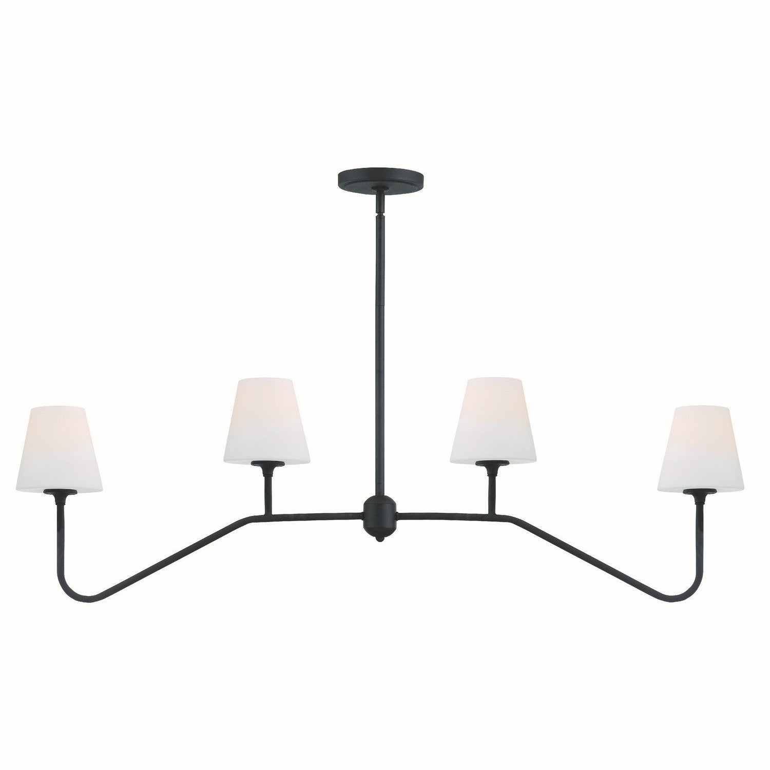 Crystorama - KEE-A3004-BF - Four Light Chandelier - Keenan - Black Forged