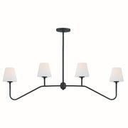 Crystorama - KEE-A3004-BF - Four Light Chandelier - Keenan - Black Forged