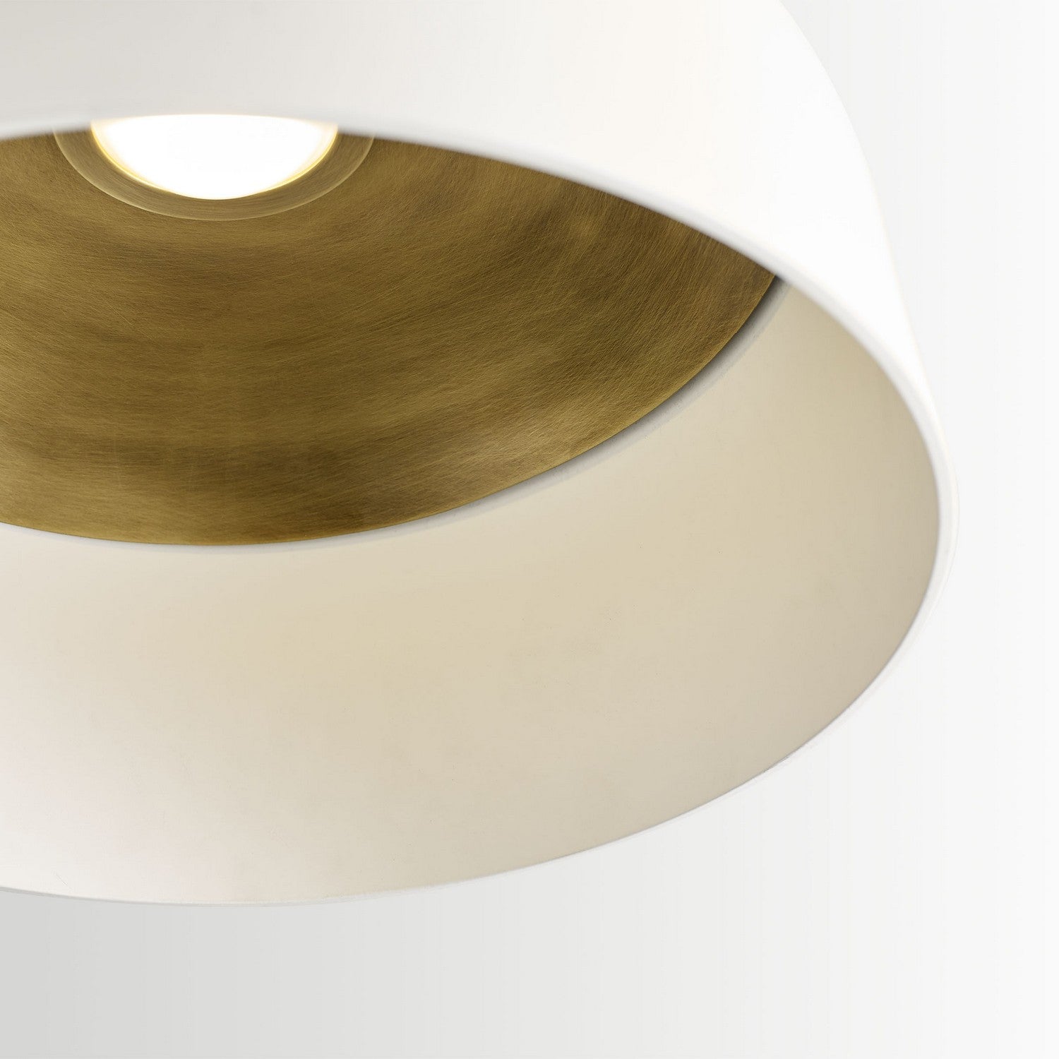 Visual Comfort Modern - 700FMFND15W-LED930-277 - LED Flush Mount - Foundry - Matte White