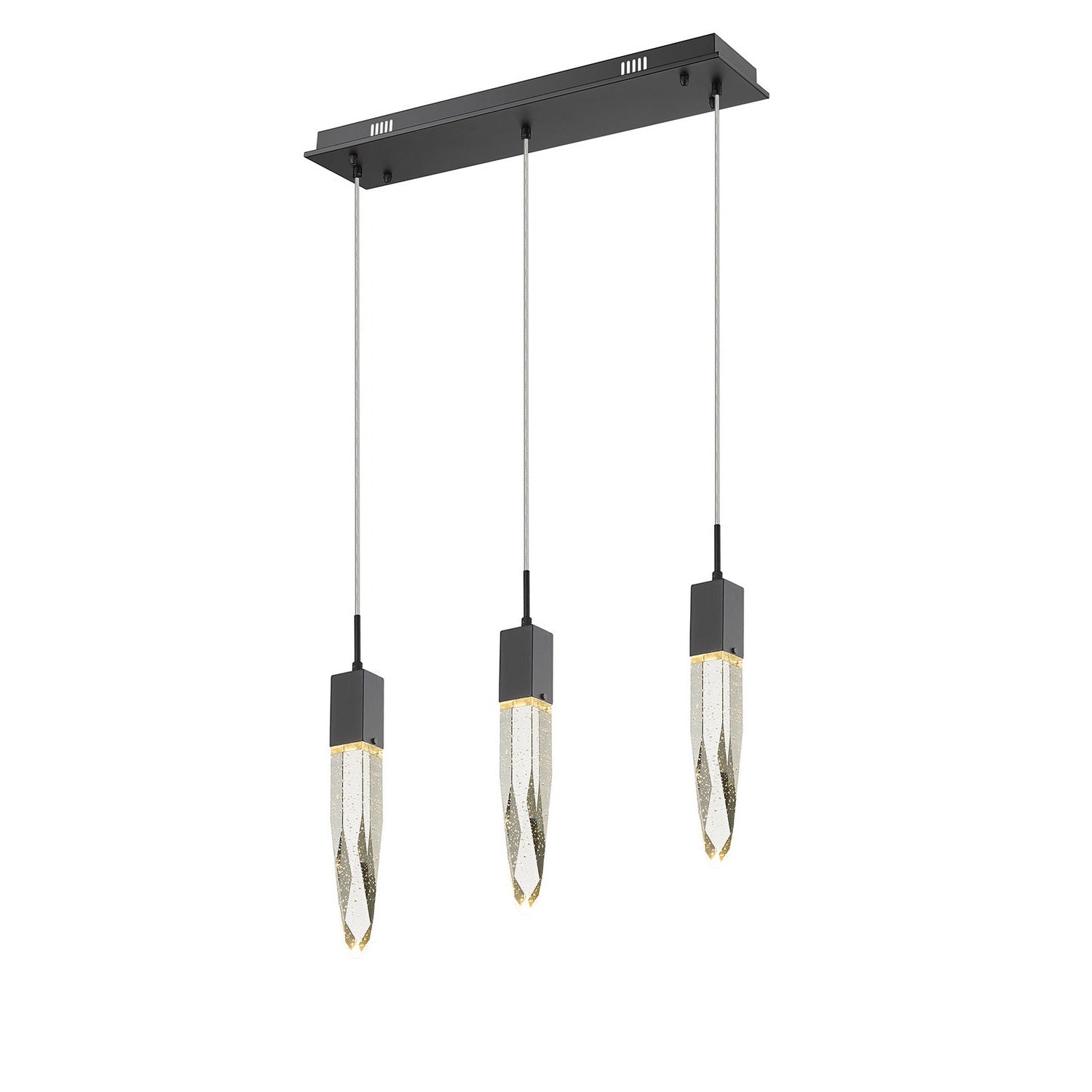 Avenue Lighting - HF1900-3-AP-BK - LED Pendant - Aspen - Black