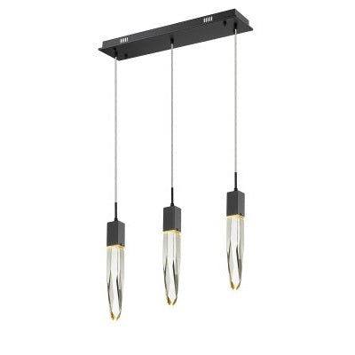 Avenue Lighting - HF1900-3-AP-BK-C - LED Pendant - Aspen - Black