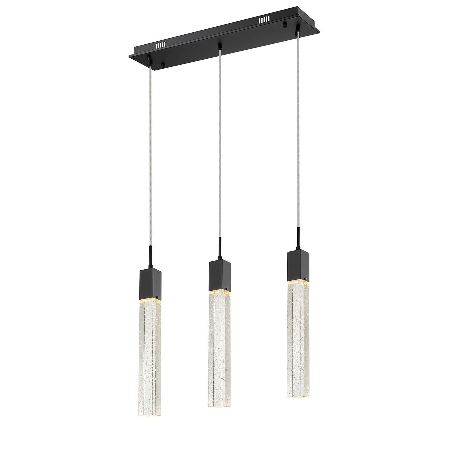 Avenue Lighting - HF1900-3-GL-BK - LED Pendant - The Original Glacier - Black