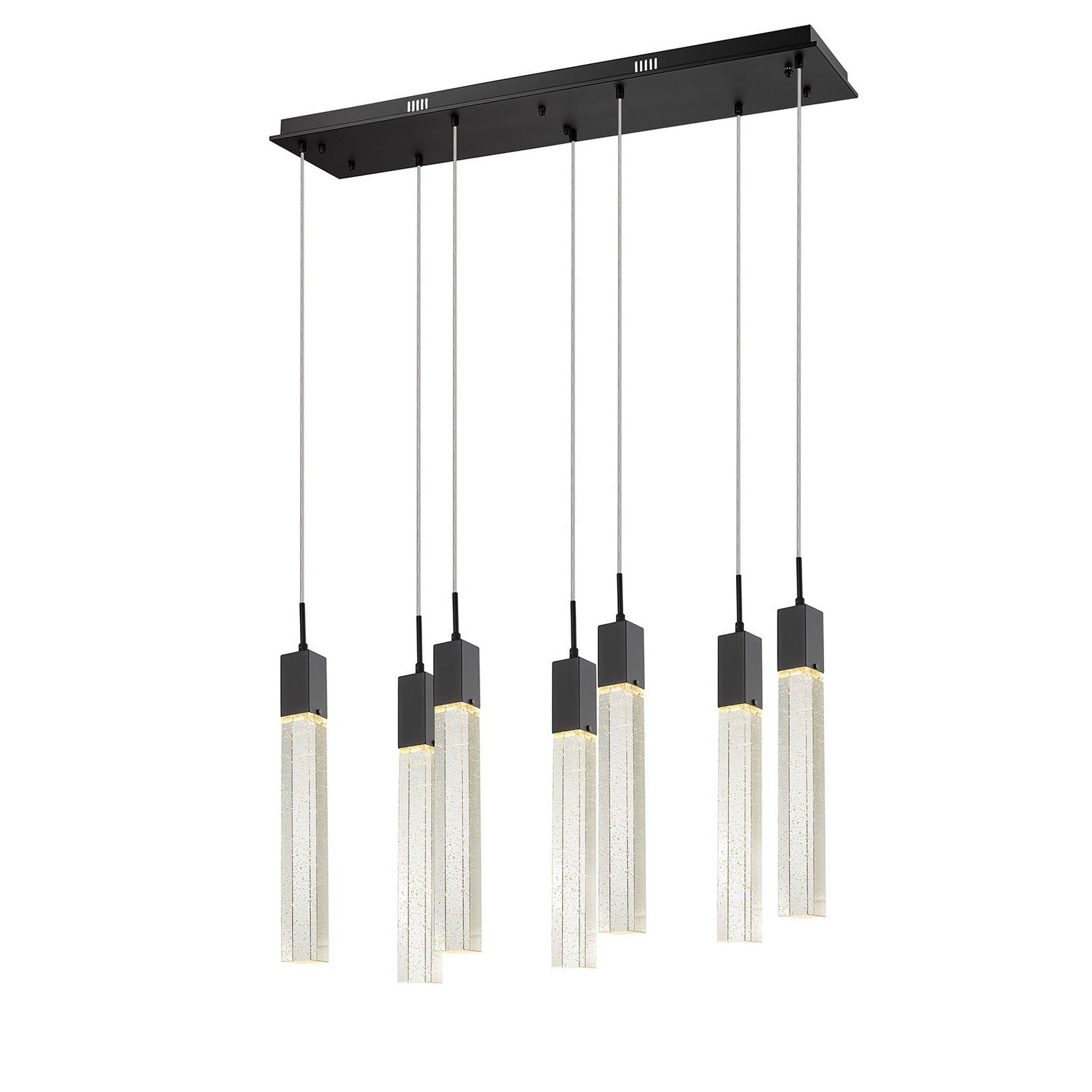 Avenue Lighting - HF1900-7-GL-BK - LED Pendant - The Original Glacier - Black