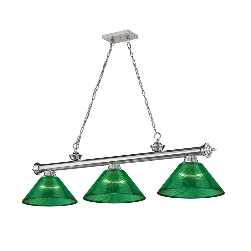 Z-Lite - 2306-3BN-ARG - Three Light Billiard - Cordon - Brushed Nickel