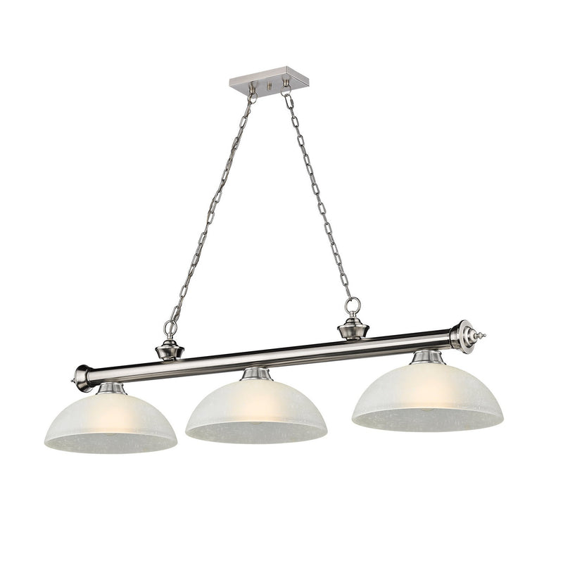 Z-Lite - 2306-3BN-DWL14 - Three Light Billiard - Cordon - Brushed Nickel