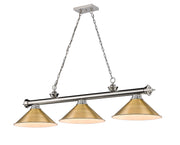 Z-Lite - 2306-3BN-RB15 - Three Light Billiard - Cordon - Brushed Nickel