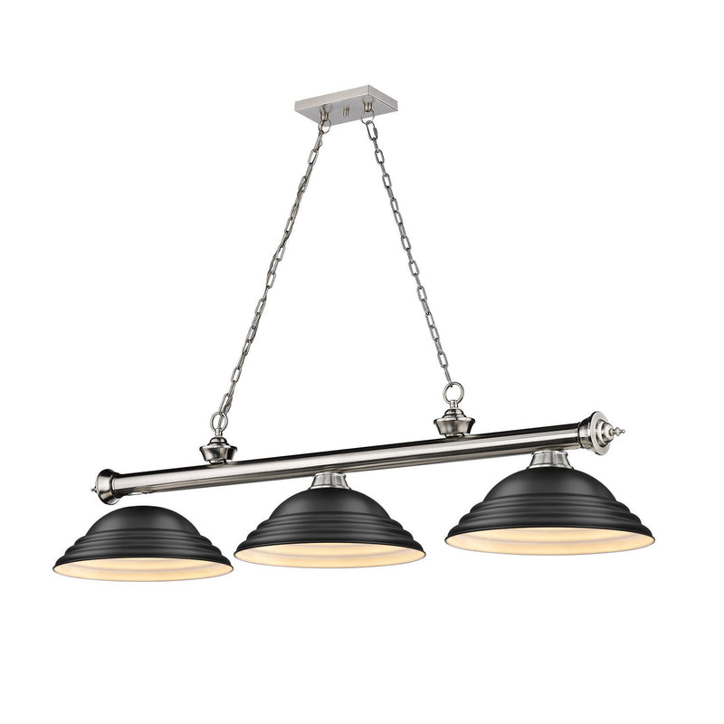 Z-Lite - 2306-3BN-SMB - Three Light Billiard - Cordon - Brushed Nickel