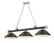 Z-Lite - 2306-3MB-BN-SMB - Three Light Billiard - Cordon - Matte Black + Brushed Nickel