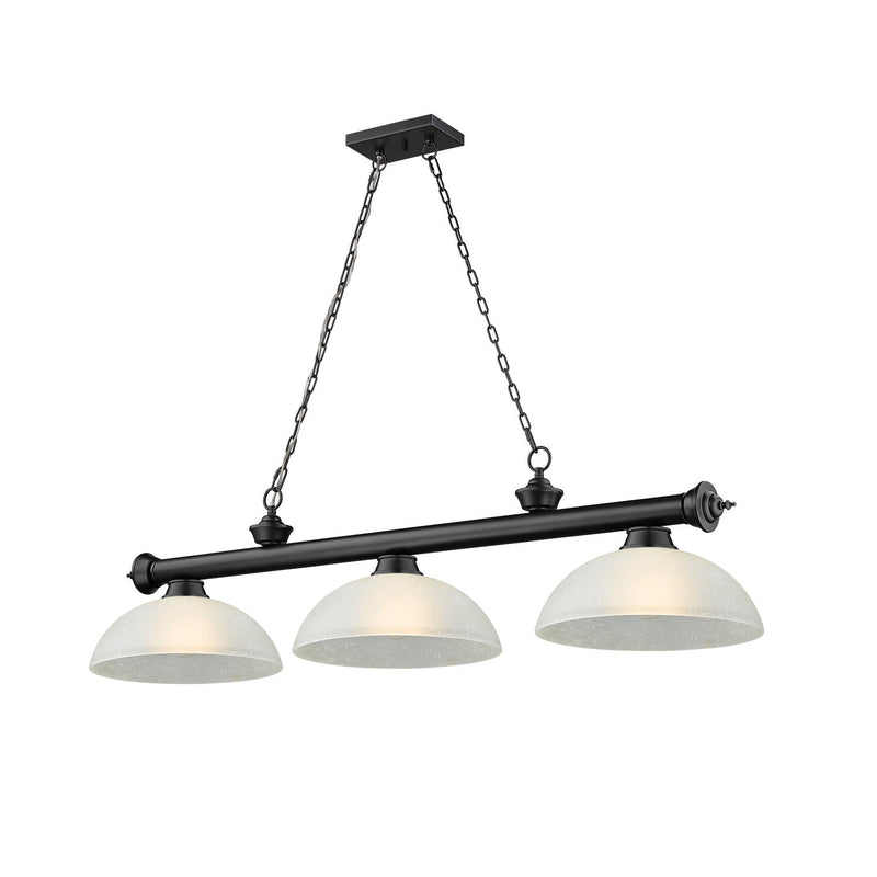Z-Lite - 2306-3MB-DWL14 - Three Light Billiard - Cordon - Matte Black