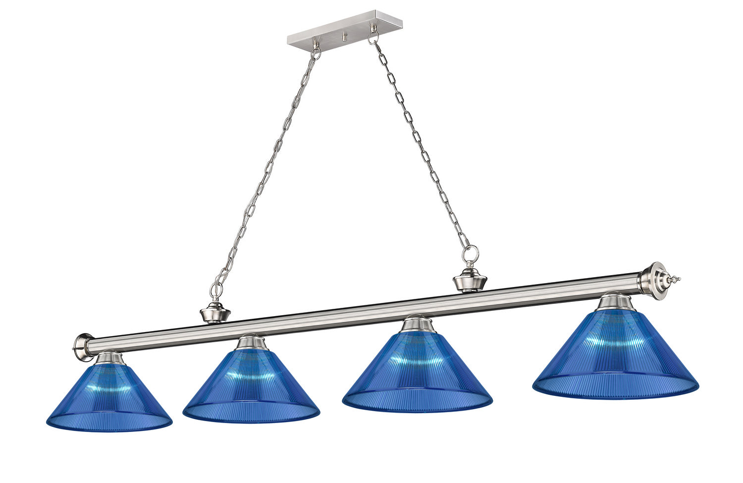 Z-Lite - 2306-4BN-ARDB - Four Light Billiard - Cordon - Brushed Nickel