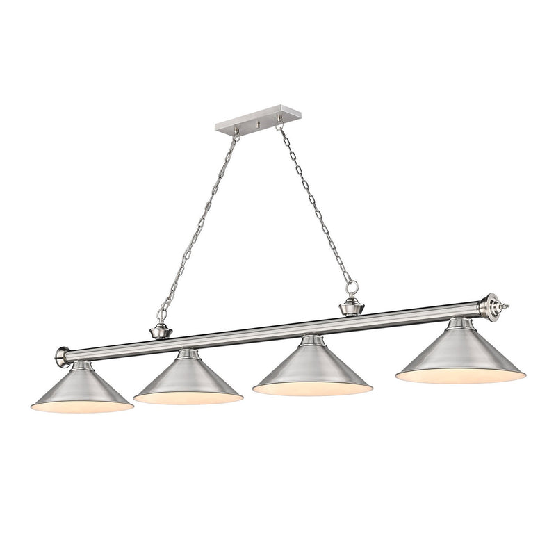Z-Lite - 2306-4BN-BN15 - Four Light Billiard - Cordon - Brushed Nickel