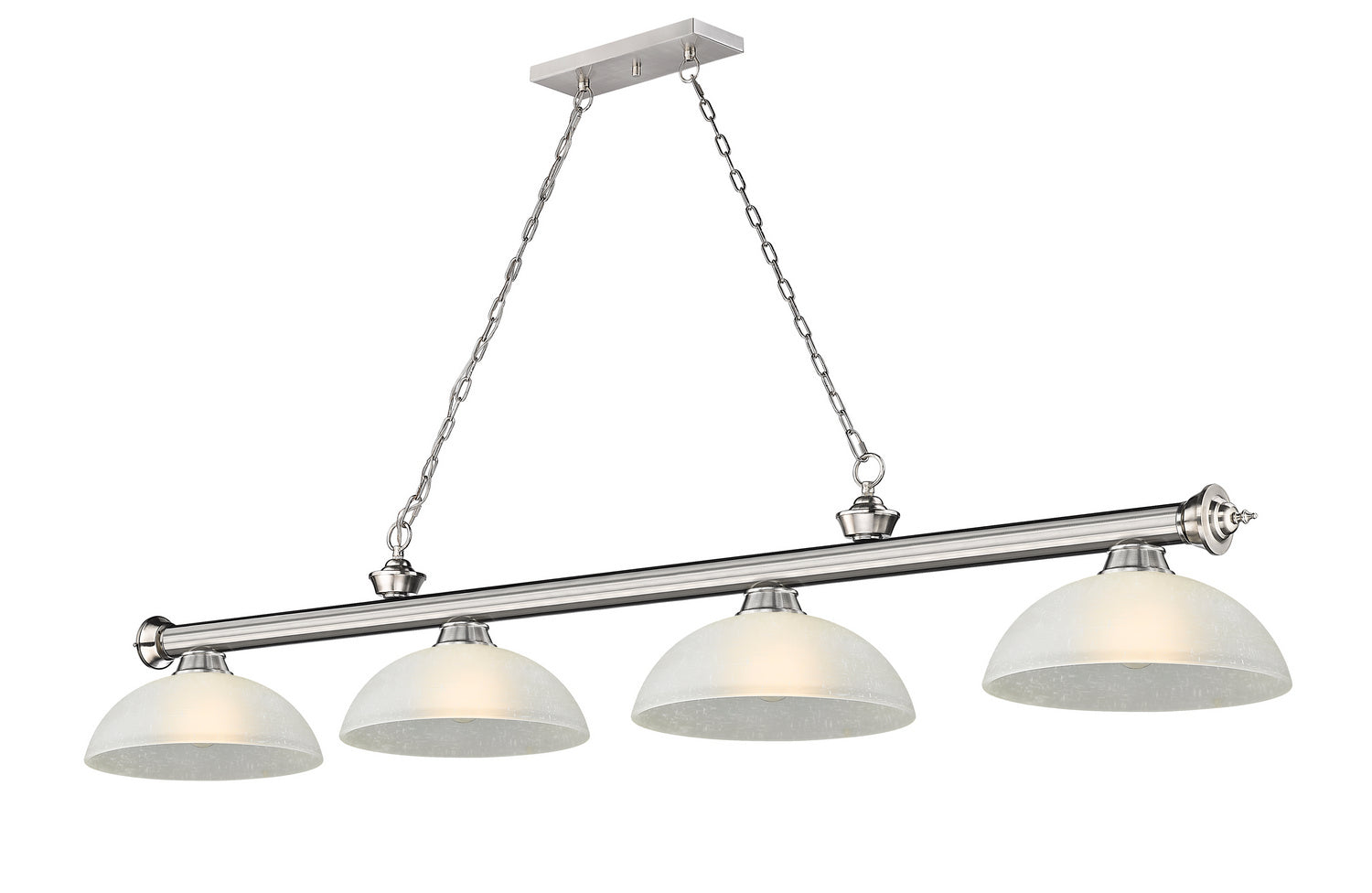 Z-Lite - 2306-4BN-DWL14 - Four Light Billiard - Cordon - Brushed Nickel