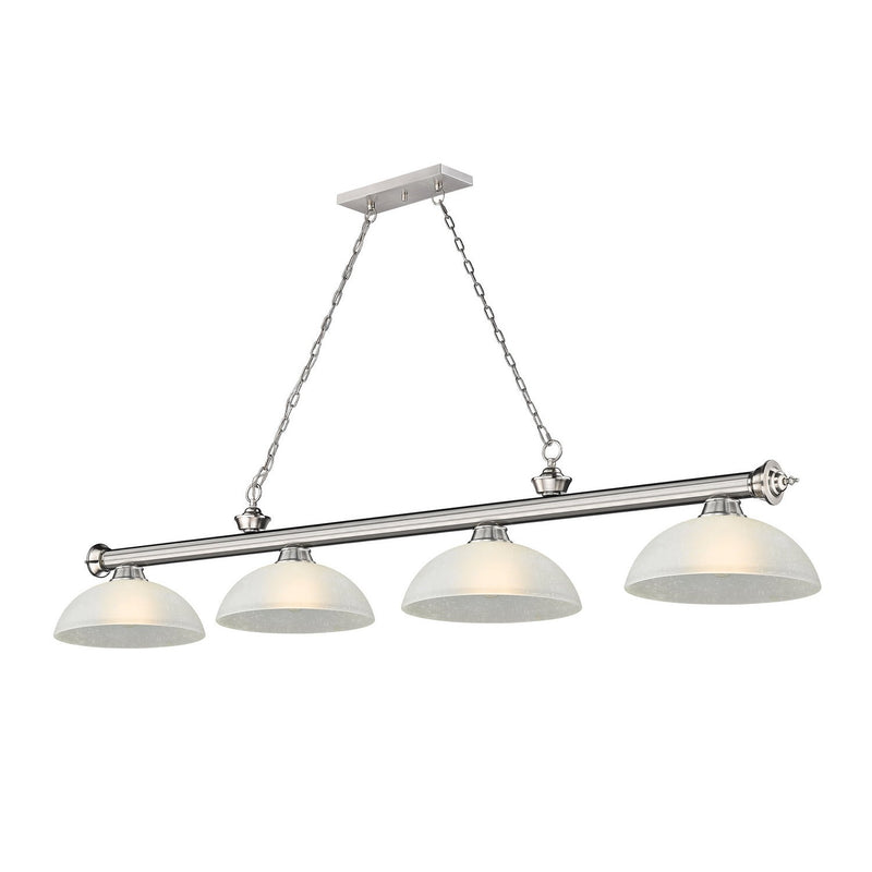 Z-Lite - 2306-4BN-DWL14 - Four Light Billiard - Cordon - Brushed Nickel