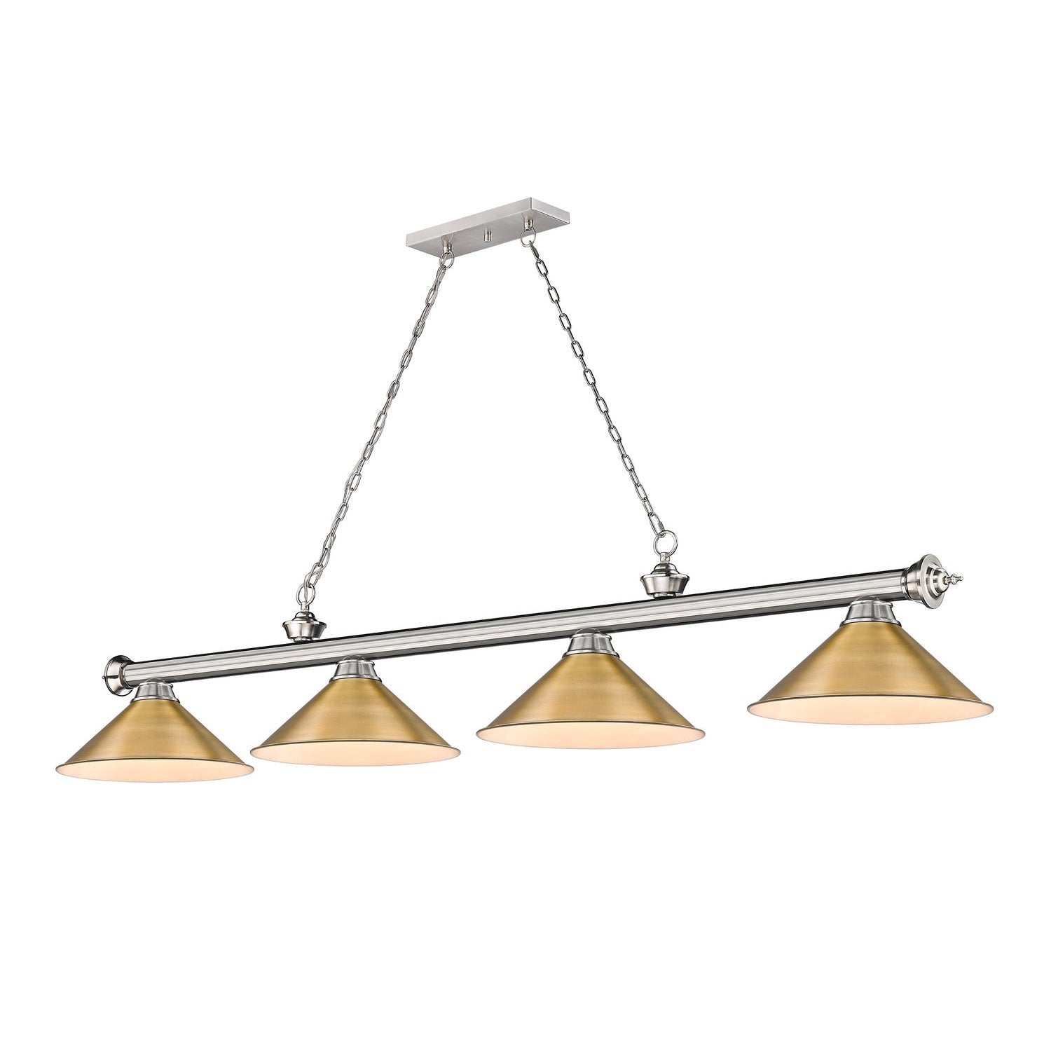 Z-Lite - 2306-4BN-RB15 - Four Light Billiard - Cordon - Brushed Nickel