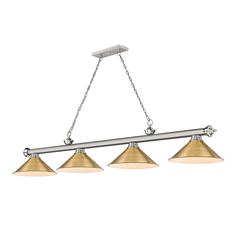 Z-Lite - 2306-4BN-RB15 - Four Light Billiard - Cordon - Brushed Nickel