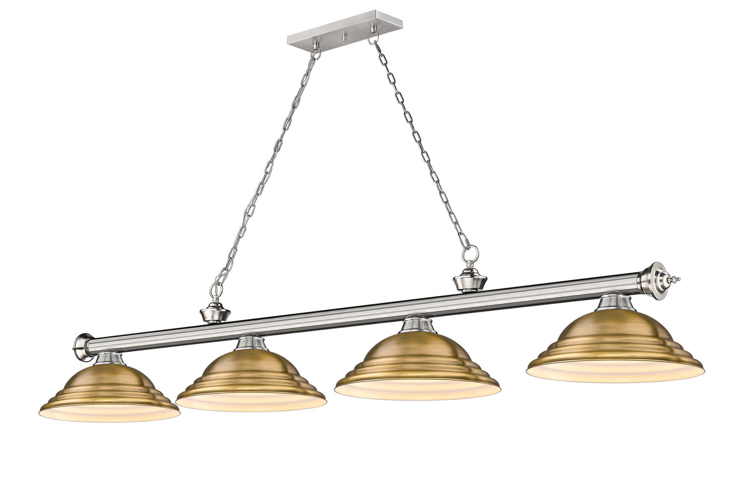 Z-Lite - 2306-4BN-SRB - Four Light Billiard - Cordon - Brushed Nickel