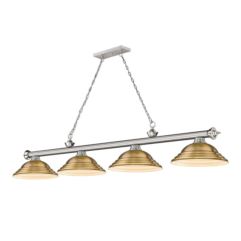 Z-Lite - 2306-4BN-SRB - Four Light Billiard - Cordon - Brushed Nickel
