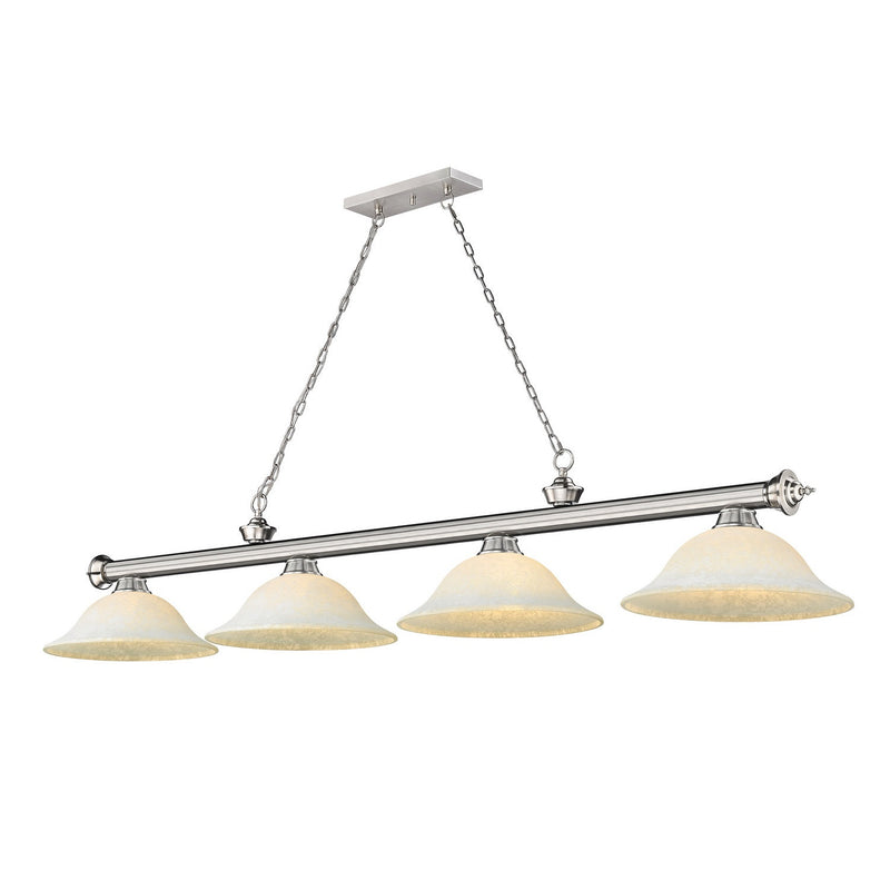 Z-Lite - 2306-4BN-WM16 - Four Light Billiard - Cordon - Brushed Nickel