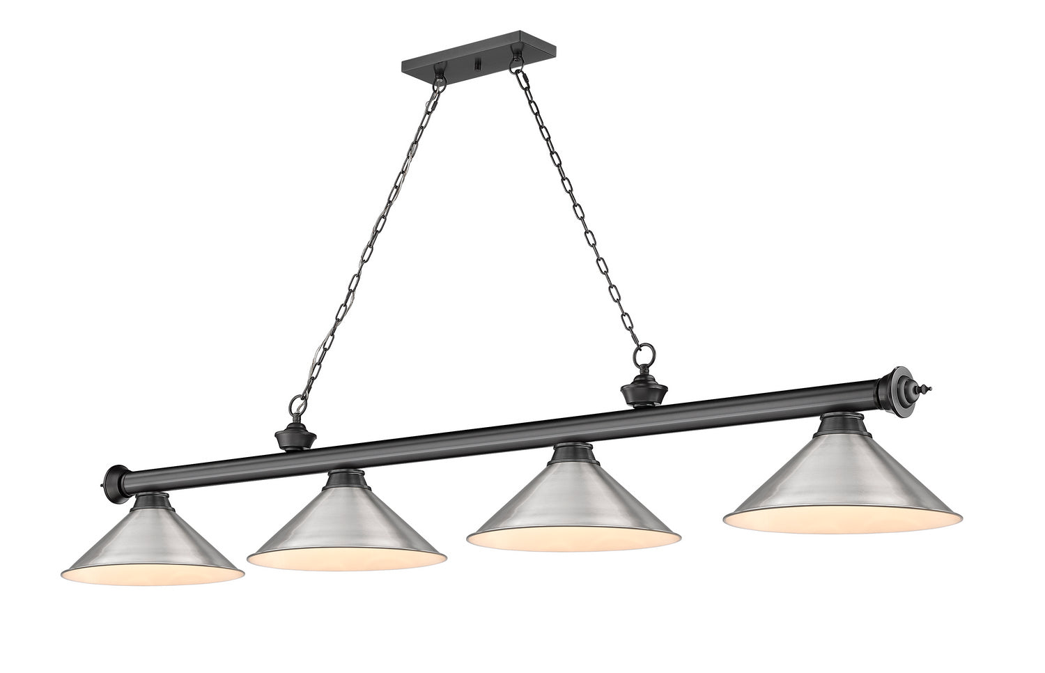 Z-Lite - 2306-4BP-BN15 - Four Light Billiard - Cordon - Bronze Plate