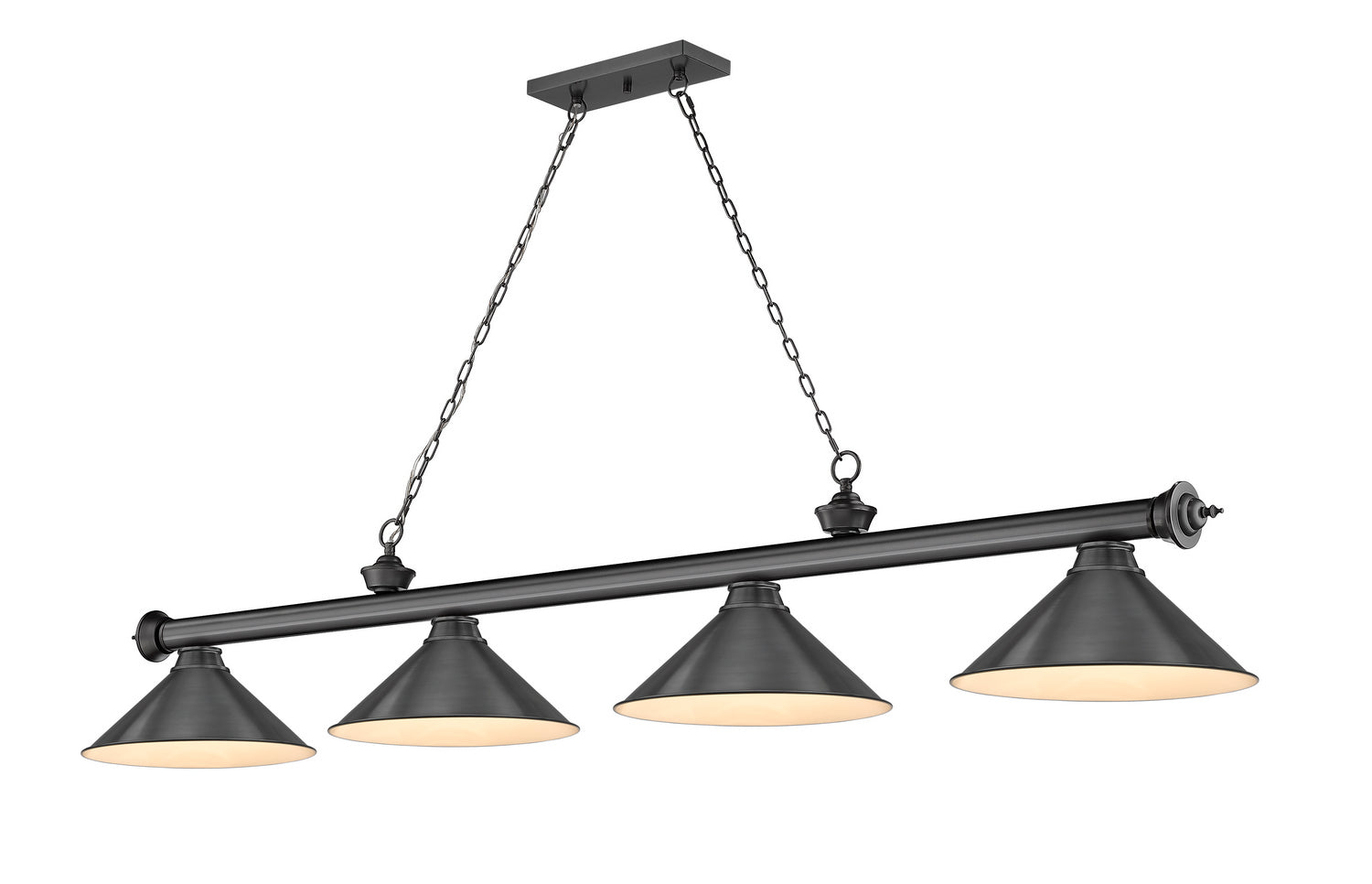 Z-Lite - 2306-4BP-BP15 - Four Light Billiard - Cordon - Bronze Plate