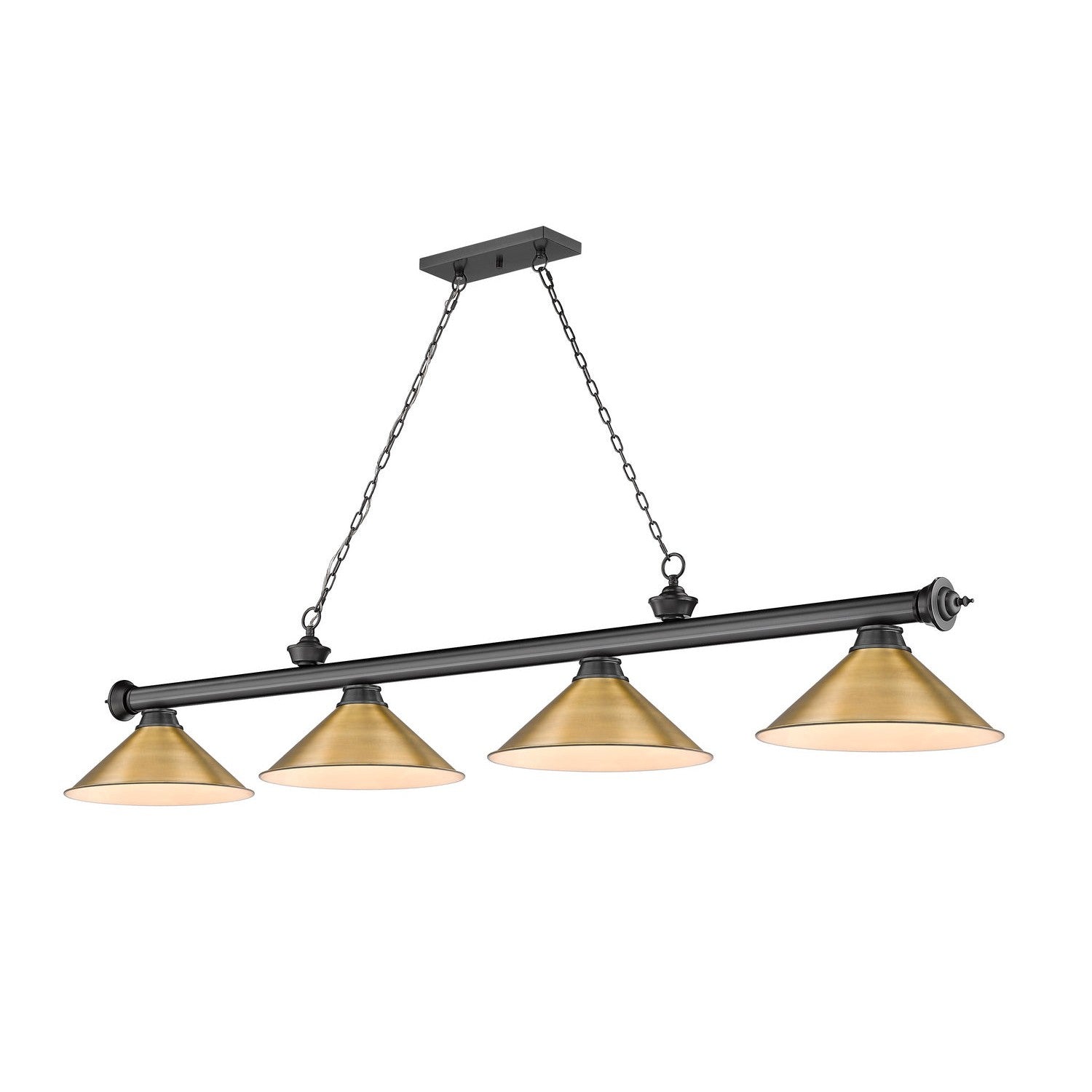 Z-Lite - 2306-4BP-RB15 - Four Light Billiard - Cordon - Bronze Plate