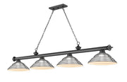 Z-Lite - 2306-4BP-SBN - Four Light Billiard - Cordon - Bronze Plate
