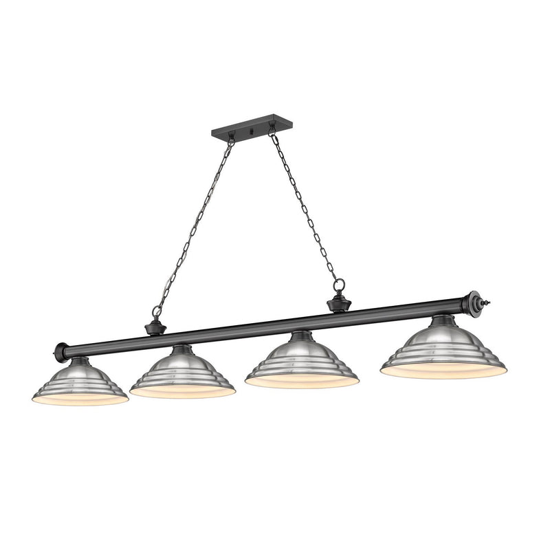 Z-Lite - 2306-4BP-SBN - Four Light Billiard - Cordon - Bronze Plate