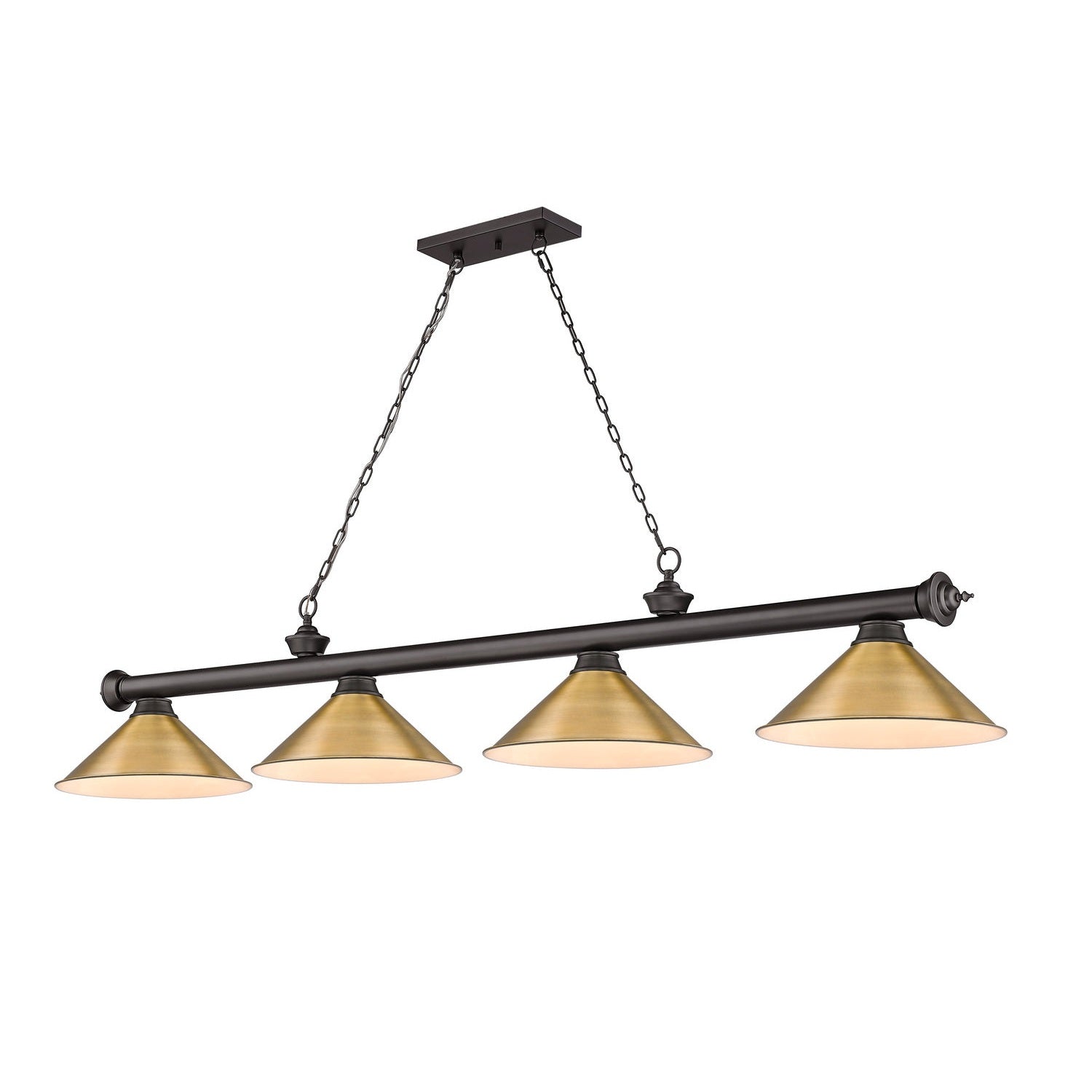 Z-Lite - 2306-4BRZ-RB15 - Four Light Billiard - Cordon - Bronze